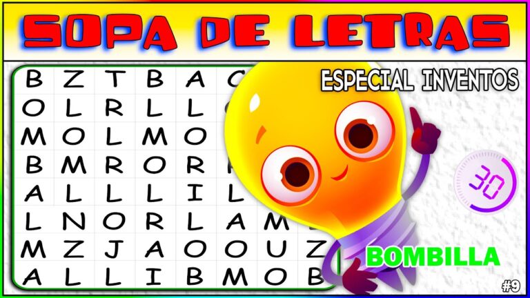 Sopa de Letras Divertida para Ni&ntilde;os de Primaria